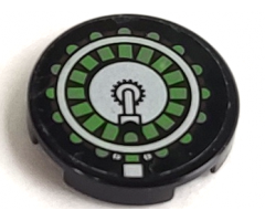 Tile, Round 2 x 2 with Ammunition Drum Pattern (Sticker) - Set 7477