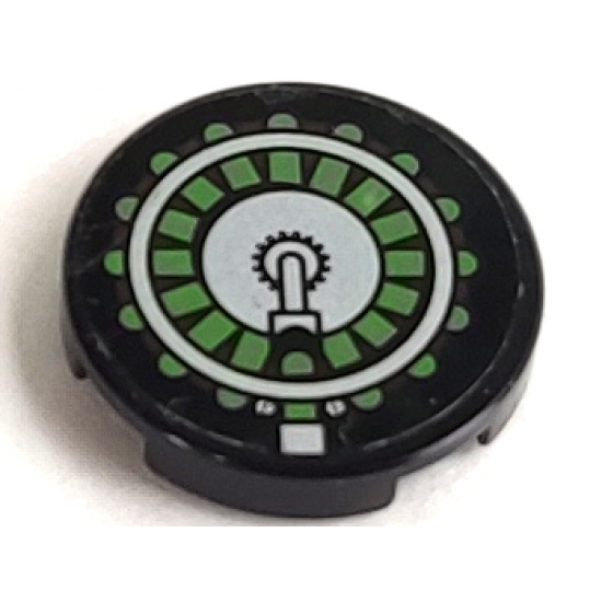 Tile, Round 2 x 2 with Ammunition Drum Pattern (Sticker) - Set 7477