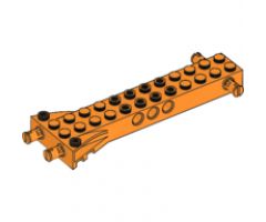 Brick, Modified 2 x 12 with 2 Side Pins and 2 End Pins, Technic Holes, and 4W Flared End