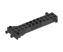 Brick, Modified 2 x 12 with 2 Side Pins and 2 End Pins, Technic Holes, and 4W Flared End