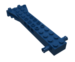 Brick, Modified 2 x 12 with 2 Side Pins and 2 End Pins, Technic Holes, and 4W Flared End