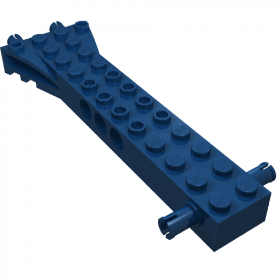 Brick, Modified 2 x 12 with 2 Side Pins and 2 End Pins, Technic Holes, and 4W Flared End