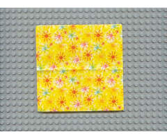 Scala Cloth Blanket 14 x 14 with Starburst on Yellow Pattern