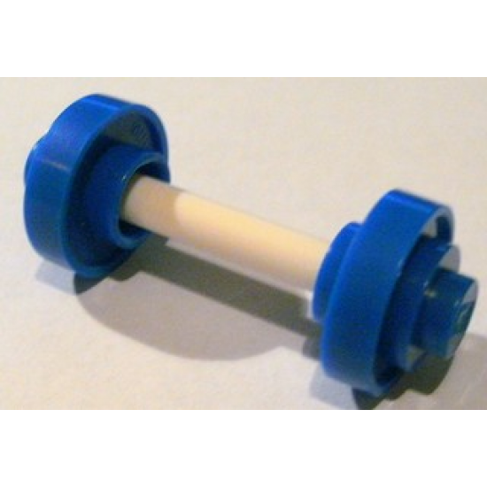 Minifigure, Utensil Barbell Weights with White Bar