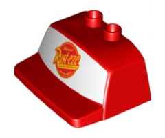 Duplo, Vehicle Truck Semi-Tractor Cab Top Air Foil with Rust-Eze Logo on White Pattern (Cars Mack)