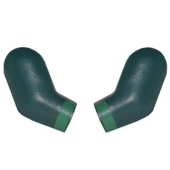 Arm, (Matching Left and Right) Pair with Green Cuffs Pattern