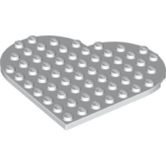 Plate, Round 9 x 9 Heart