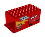 Duplo, Vehicle Truck Semi-Tractor Container 4 x 8 x 3.5 with Lightning McQueen Pattern (Cars Mack)