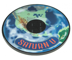Tile, Round 8 x 8 with Earth and 'SATURN V' Pattern (Sticker) - Set 7468