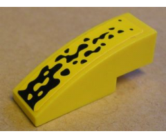 Slope, Curved 3 x 1 with Black Spots Pattern (Sticker) - Set 8117