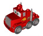 Duplo, Vehicle Cars Truck Semi-Tractor with '95' and Lightning Bolt Pattern (Mack)