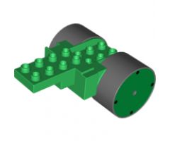 Duplo, Vehicle Steamroller Base Rear Roller Wheels (Roley)