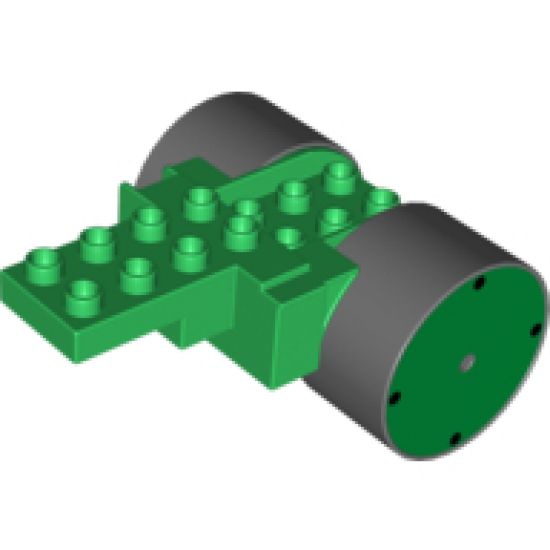 Duplo, Vehicle Steamroller Base Rear Roller Wheels (Roley)