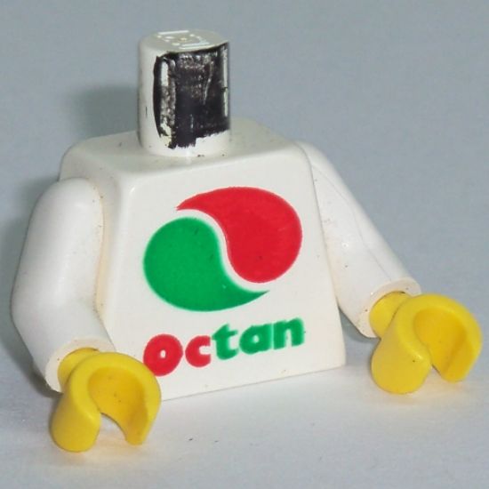 Torso Octan Logo Pattern / White Arms / Yellow Hands