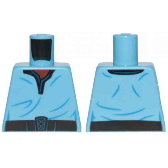 Torso SW V-Collar Shirt and Dark Blue Trim Pattern, Printing on Back (Lando Calrissian)