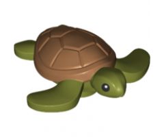 Sea Turtle, Black Eyes and Medium Nougat Shell Pattern