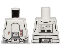 Torso SW Armor Snowtrooper with Printed Back Pattern