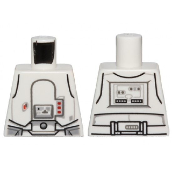 Torso SW Armor Snowtrooper with Printed Back Pattern