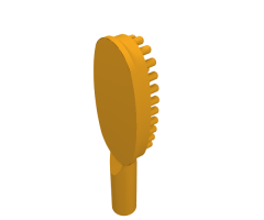 Minifigure, Utensil Hairbrush - Short Handle (10mm)
