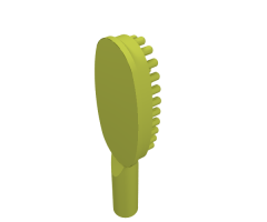 Minifigure, Utensil Hairbrush - Short Handle (10mm)