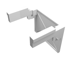 Garage Door Solid Assembly - Hinge Pin on Counterweights (One Side)