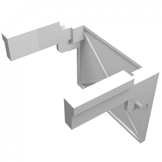 Garage Door Solid Assembly - Hinge Pin on Counterweights (One Side)