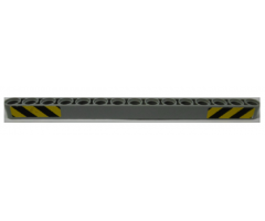 Technic, Liftarm 1 x 15 Thick with Yellow and Black Danger Stripes Pattern (Stickers) - Set 9397