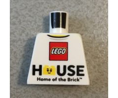 Torso LEGO Logo 'HOUSE Home of the Brick' Pattern