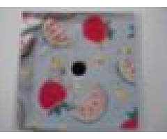 Container Box 3.5 x 3.5 x 1.3 with Hinged Lid with Strawberries and Watermelon Pattern (Sticker) - Set 3270
