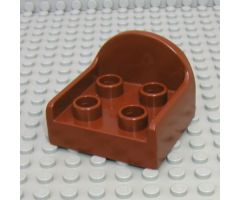 Duplo, Furniture Chair with 4 Studs and Rounded Back