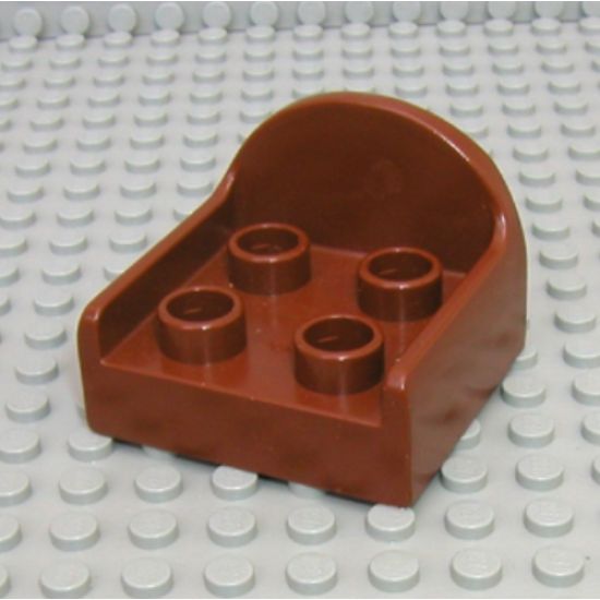 Duplo, Furniture Chair with 4 Studs and Rounded Back