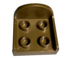 Duplo, Furniture Chair with 4 Studs and Rounded Back