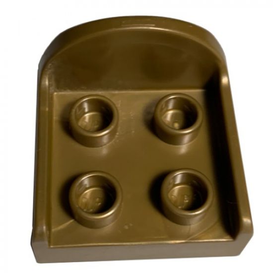Duplo, Furniture Chair with 4 Studs and Rounded Back