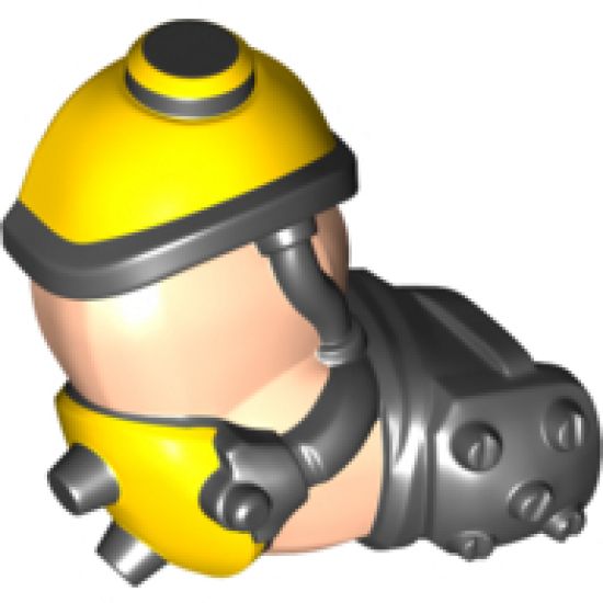 Arm Giant, Right with Yellow Shoulder and Elbow Pads and Black Wrist Guard Pattern