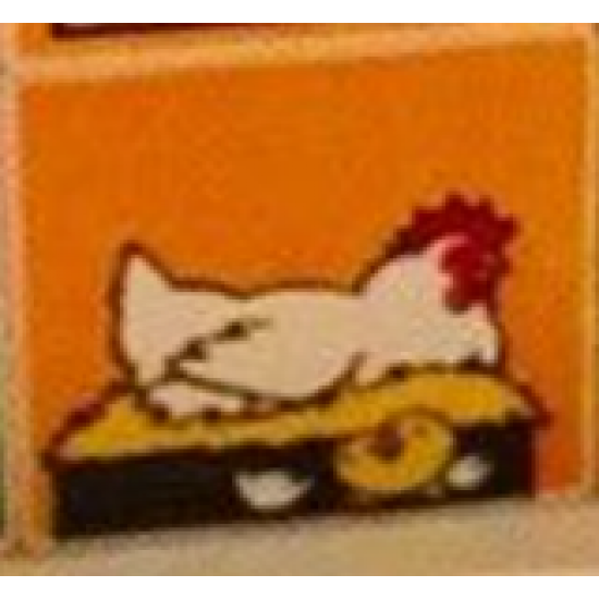 Duplo, Tile 2 x 2 x 1 with Stable Mosaic Picture 17 Pattern (Set 9220)
