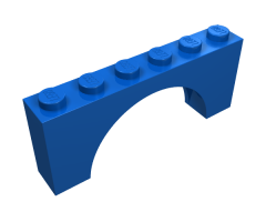 Arch 1 x 6 x 2 - Thick Top with Reinforced Underside