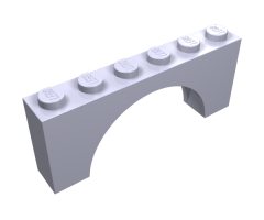 Arch 1 x 6 x 2 - Thick Top with Reinforced Underside