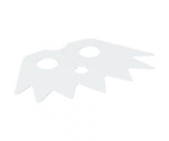 Minifigure, Body Wear Cape Cloth, Pointed Collar with 7 Points and Metallic Silver Dots Pattern
