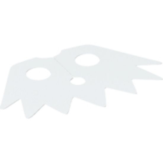Minifigure, Body Wear Cape Cloth, Pointed Collar with 7 Points and Metallic Silver Dots Pattern