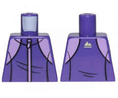 Torso Tracksuit with Medium Lavender Zipper and White Mountain Logo on Back Pattern