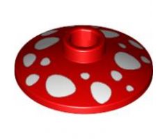 Dish 2 x 2 Inverted (Radar) with Mushroom Spots Pattern