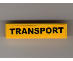 Tile 1 x 4 with 'TRANSPORT' Pattern (Sticker) - Set 7900