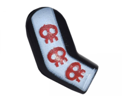 Arm, Right with White Vertical Stripe and 3 Red Creatures Pattern