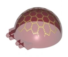 Windscreen 6 x 6 x 3 Canopy Half Sphere with Dual 2 Fingers and White Compound Eye Pattern