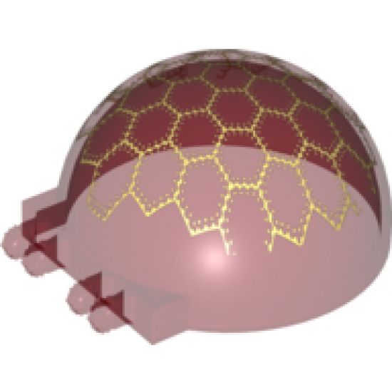 Windscreen 6 x 6 x 3 Canopy Half Sphere with Dual 2 Fingers and White Compound Eye Pattern