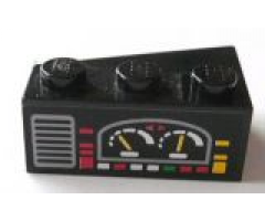 Wedge 3 x 2 Right with Car Gauges Pattern (Sticker) - Set 8479