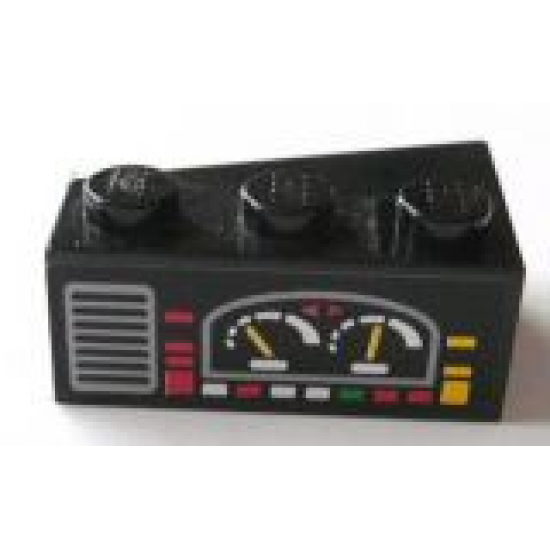 Wedge 3 x 2 Right with Car Gauges Pattern (Sticker) - Set 8479