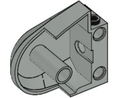 Animal, Body Part Dinosaur Middle Quarter with Pin Holes