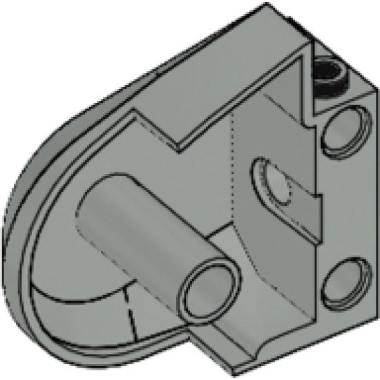 Animal, Body Part Dinosaur Middle Quarter with Pin Holes