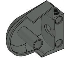 Animal, Body Part Dinosaur Middle Quarter with Pin Holes